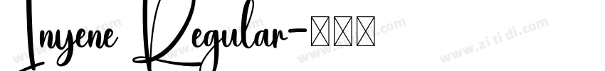 Inyene Regular字体转换